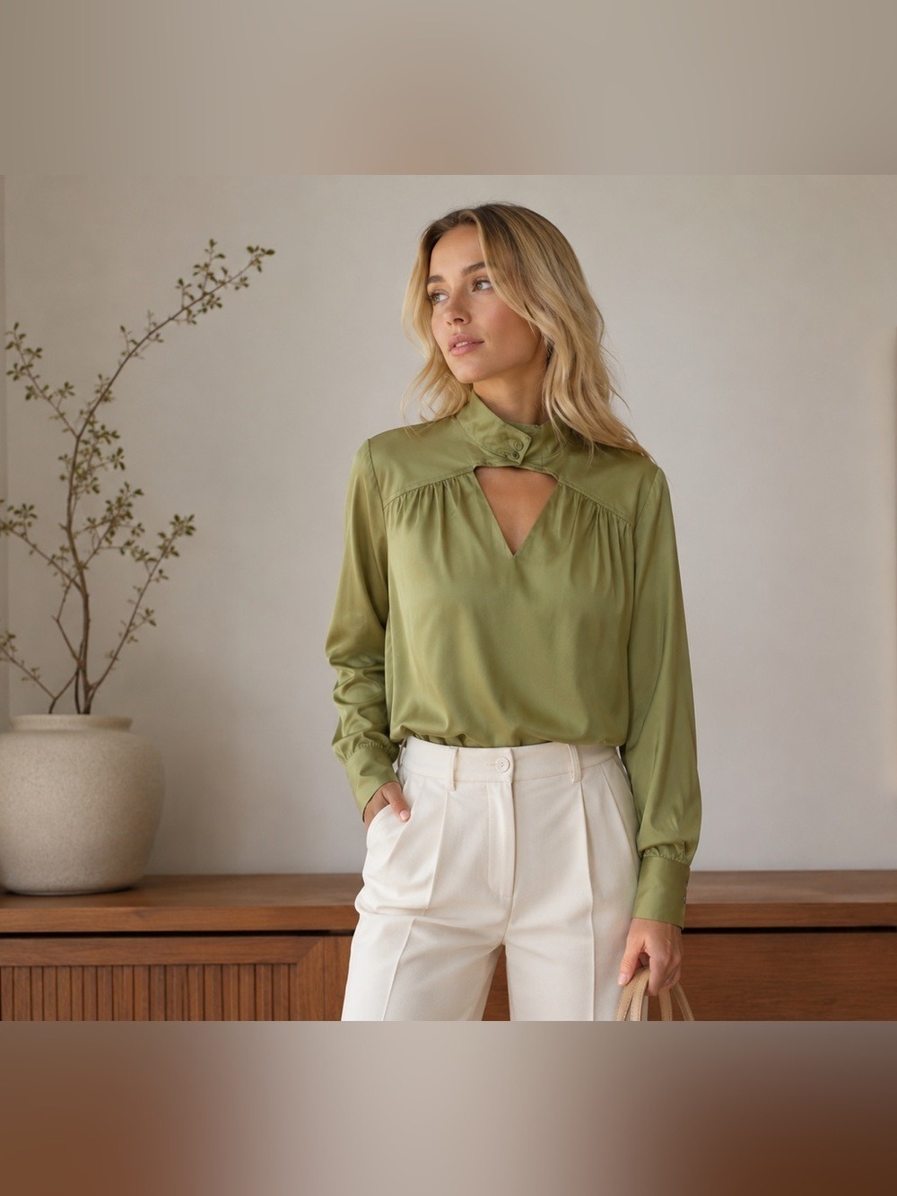 Blouse Sage Green